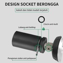 ISKU Pendek mata kunci sok impact/mata sock set 1/2" drive socket kok