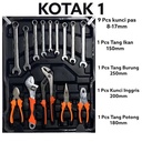 ISKU Toolkit Set 187/kunci shock set /kunci Bengkel motor komplit