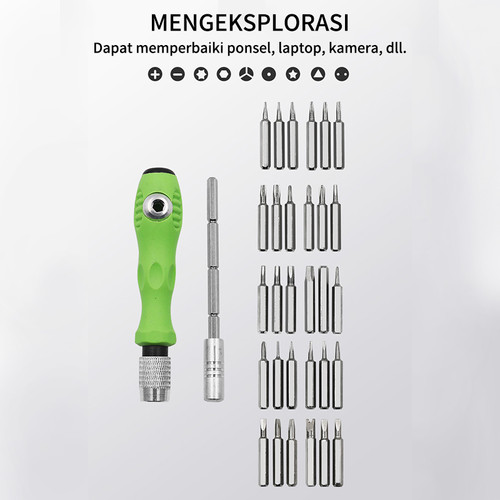 ISKU Obeng Set 32in1 SerbaGuna Magnetic Screwdrivers Repair tool