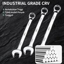 ISKU Kunci ring pas 9 mm bolak balik spanner wrench bahan baja chrome vanadium/plum blossom open end combination wrench