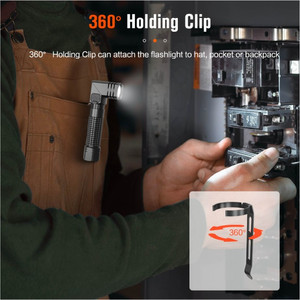 Nicron Senter EDC Rechargeable pocket Flashlight Torch | L74Mini 400 Lumens, Runtime 10 jam, Jarak Cahaya 84 Meter