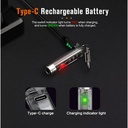 Nicron Senter  Keychain Flashlight 3 Warna | K11 Tingkat Cahaya 400 Lumens, Runtime Battery 11 Jam, Jarak Cahaya 74 meter