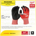 Milwaukee Safety Gloves | Cut Level 1 Dipped Gloves 48-22-8901 Size M