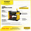 STANLEY STP18 1800W Thickness Planer | Wood Working | Penghalus Kayu
