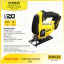 STANLEY SCJ600-B1 V20 Cordless Jigsaw- Bare Unit  | Mesin Gergaji