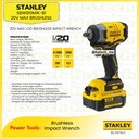 STANLEY SBW910M1K-B1 20V Brushless Impact Wrench | Mesin Impact