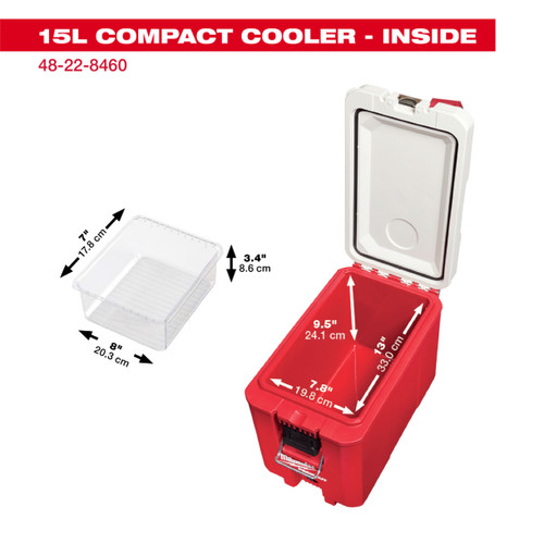 Milwaukee Packout Tool Boxes | 15L Compact Cooler | Box Pendingin