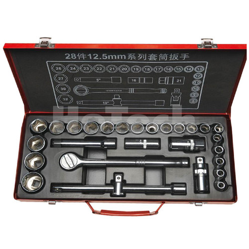 MAXPOWER TK-087 Socket Wrench Socket 6PT | Socekt Wrench 28 pcs