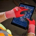 Milwaukee Safety Gloves | Cut Level 1 Dipped Gloves 48-22-8901 Size M