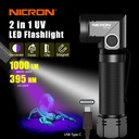 NICRON B71UV 90° Twist Flashlight | LED 1000LM, 7Hour, Jarak 100m