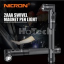 NICRON B73 Flashlight Pen Style Twist | LED 150 Lumens Jarak 51m