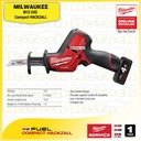 MILWAUKEE M12 CHZ | Compact HACKZALL | Gergaji Listrik (Unit Only)