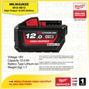 MILWAUKEE | M18 HB12 REDLITHIUM High Output 12.0Ah Battery | cordless