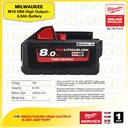 MILWAUKEE | M18 HB8 REDLITHIUM High Output 8.0Ah Battery | Cordless