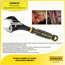 STANLEY FMHT13128-0 Bi-material Adj. Wrench 12" 300mm Kunci Ring Pas