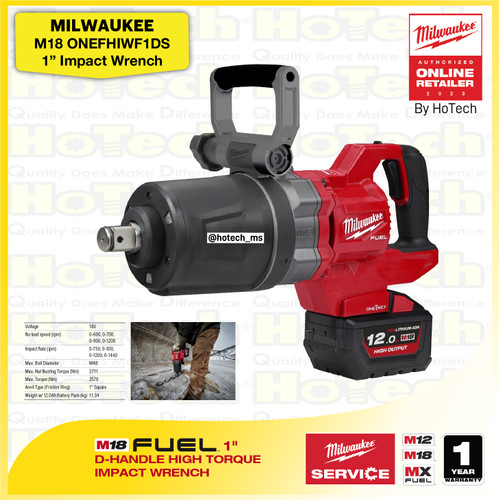 MILWAUKEE M18 ONEFHIWF1DS | 18V Torque Mesin Impact (Unit Only)