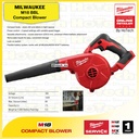 MILWAUKEE M18 BBL | Blower 18V | Compact Blower | Blower (Unit Only)