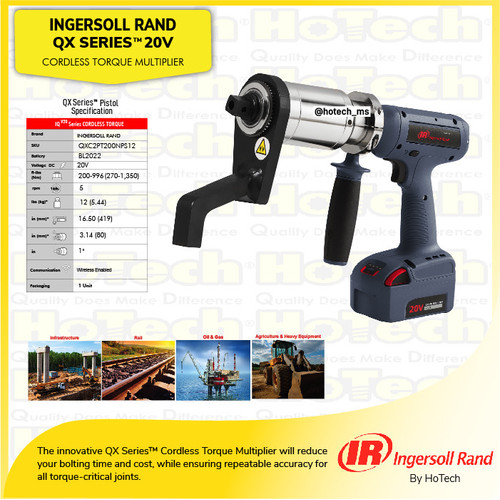 Ingersoll Rand Cordless Precision Torque Multiplier QXX2PT1350NPS16