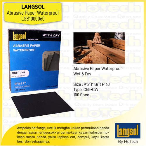 Langsol | Abrasive Paper Waterproof Wet & Dry | Kertas Amplas