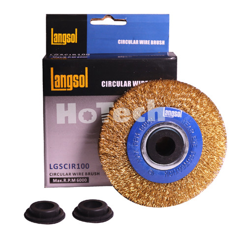 Langsol | LANGSOL LGSCIR100 Circular Wire Brush | Brush