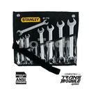 STANLEY 87-718-1 | 8 Pcs Slimline Double Open Wrench | Kunci Pas