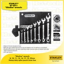 STANLEY |87-011-1 Combinantion Wrench 8 Pcs CWE | Kunci Pas