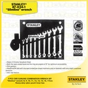 STANLEY | 87-034-1 Combinantion Wrench 9 Pcs CWE | Kunci Pas