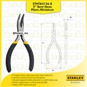 STANLEY | STHT84126-8 5” Bent Nose Pliers-Miniature | Tang