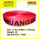 SHUANG GE Webbing Material Single Ply 5 Ton 100m | Tali Ikat Industri