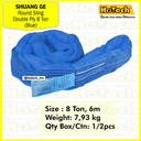 SHUANG GE Round Sling Double Ply 8 Ton 6m (blue) | Tali Katrol