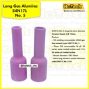 Long Gas Lens Alumina Ceramic Nozzle 7/16'' 54N17L No. 5 For Tig Torch