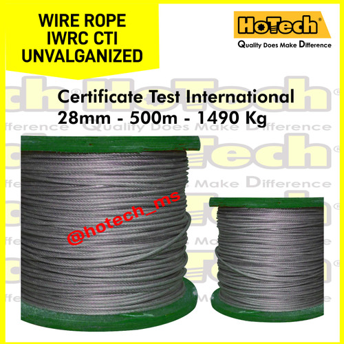 ASANO | Wire Rope IWRC CTI | Ungalvanized | Kawat Besi