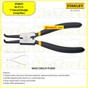 STANLEY | 84-271-S 7” External Straight Circlip Pliers|Tang