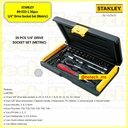 STANLEY|89-033-1 35pcs 1/4” Drive Socket Set (Metric)|Kunci Shock