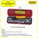 STANLEY|89-507 21pcs 1/4” Drive Socket Set (Metric * Imperial)|Kunci