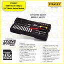 STANLEY|STMT74175-8 60pcs 1/4” Metric Socket Module|wrench