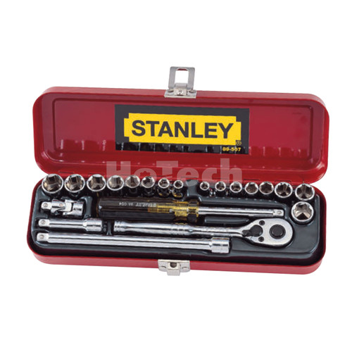 STANLEY|89-507 21pcs 1/4” Drive Socket Set (Metric * Imperial)|Kunci