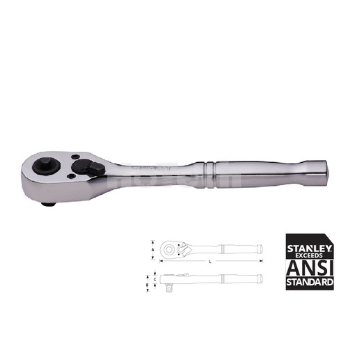 STANLEY|STMT89819-8B 1/2” Pear Head Ratchet P7|Kunci Shock