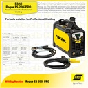 Mesin Las ESAB Rogue ES 200i PRO| ARC200 | MMA Welding Machine | MMA 200A Welding Machine Rogue ES 200i Pro