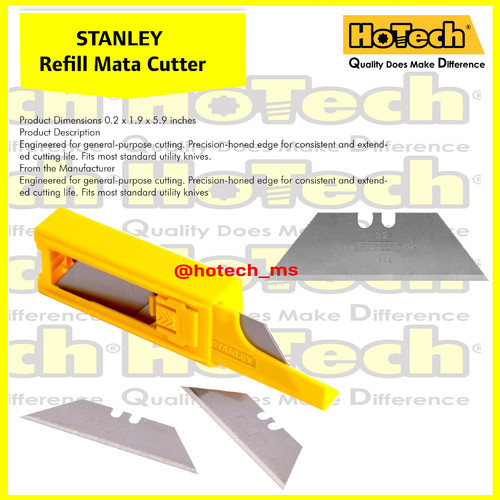 Refill Mata Cutter Stanley ( 11-921H ) Classic 1992 Utility @10 Pcs