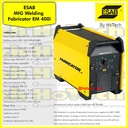 ESAB WELDING MIG FABRICATOR EM 400i & FEED 364 | GMAW Welding Machine