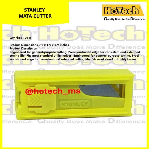 Refill Mata Cutter Stanley ( 11-921H ) Classic 1992 Utility @10 Pcs