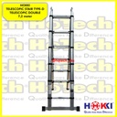 Tangga Lipat Teleskopik Double With Finger Protection 7.2M