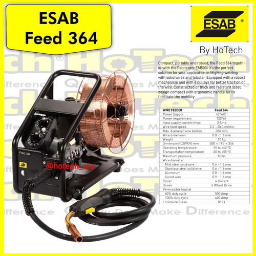 ESAB WELDING MIG FABRICATOR EM 400i & FEED 364 | GMAW Welding Machine