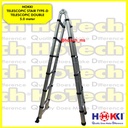 Tangga Lipat Teleskopik Double With Finger Protection 5.0M |Telescopic