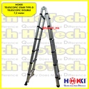 Tangga Lipat Teleskopik Double With Finger Protection 7.2M