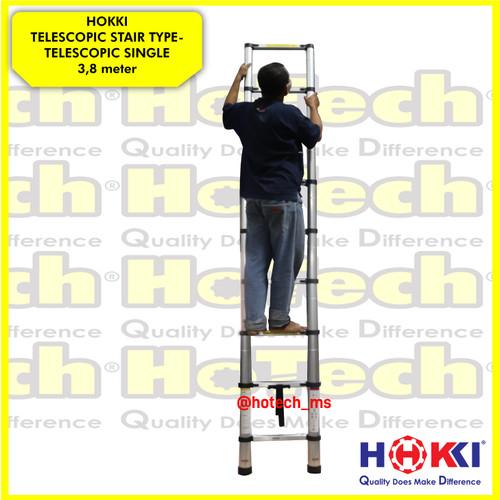 Tangga Teleskopik With Finger Protection 3.8M | Tangga Telescopic 3.8M