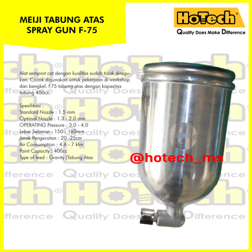 Spray Panting Gun / Spit Cat MEIJI F75 Tabung Atas | Spray Gun Meiji