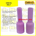 Long Gas Lens Alumina Ceramic Nozzle 7/16'' 54N15L No. 7 For Tig Torch