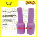 Long Gas Lens Alumina Ceramic Nozzle 3/8'' 54N16L No. 6 For Tig Torch